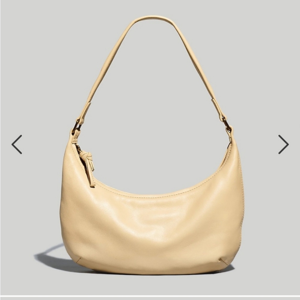 Madewell Piazza Small Slouch Shoulder Bag Sandy Shore Color